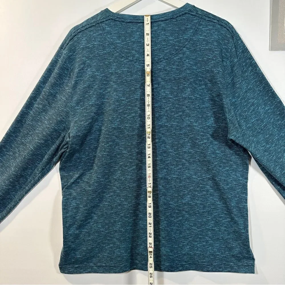 Hollister Textured Crewneck Blue Sweater-Large
